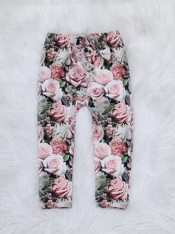Pantaloni bebe Agnes Bambarillo, flori