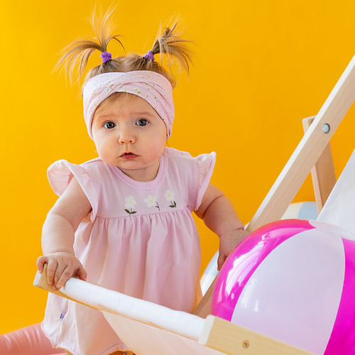 Rochie body cu maneca scurta Meadow Eevi - roz