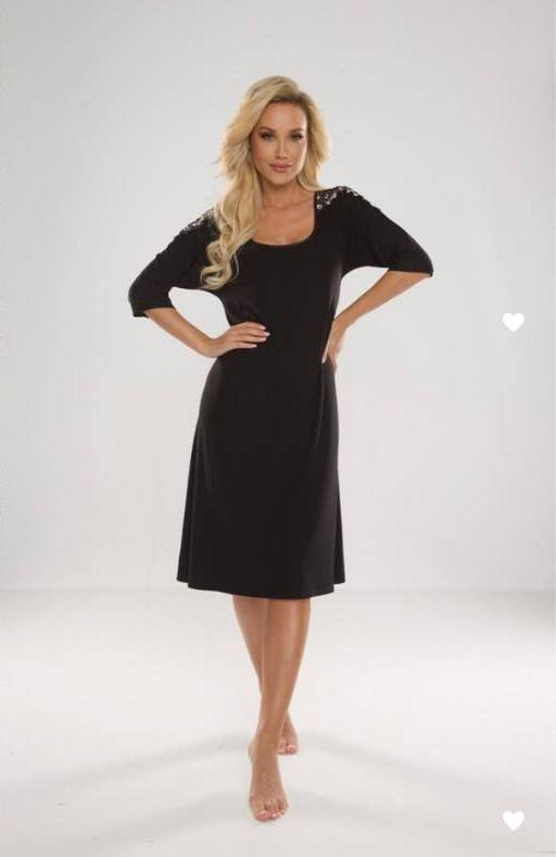 616 Ramona Forex cămașă de noapte - negru