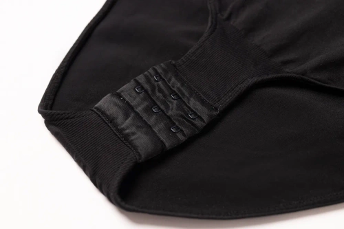 Body de damă Mona cu mânecă lungă de bază, negru