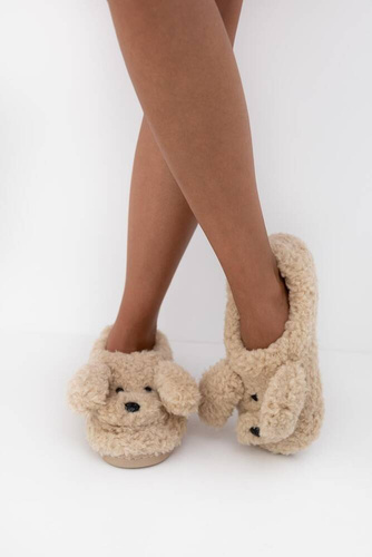 Papuci de damă Louisa Sensis - Bej