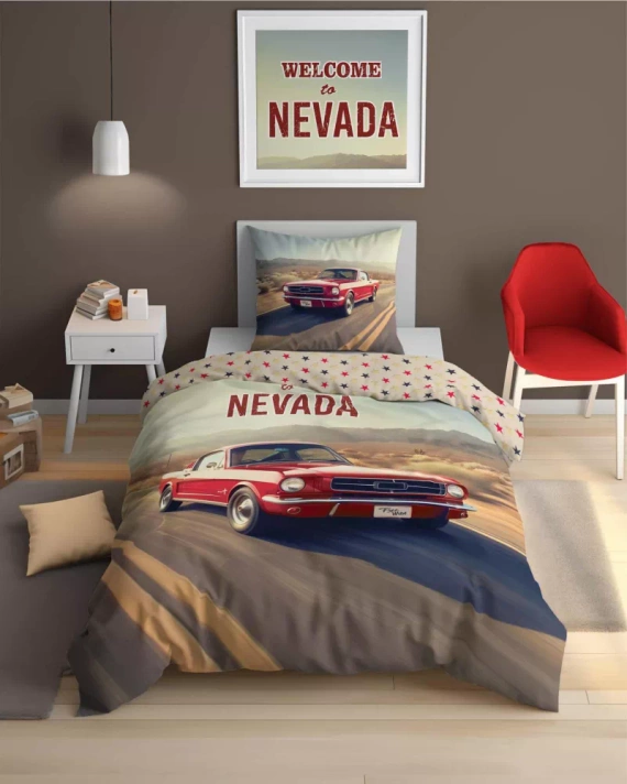 5210 A Fluo 40 Lenjerie de pat din bumbac care strălucește în întuneric Detexpol