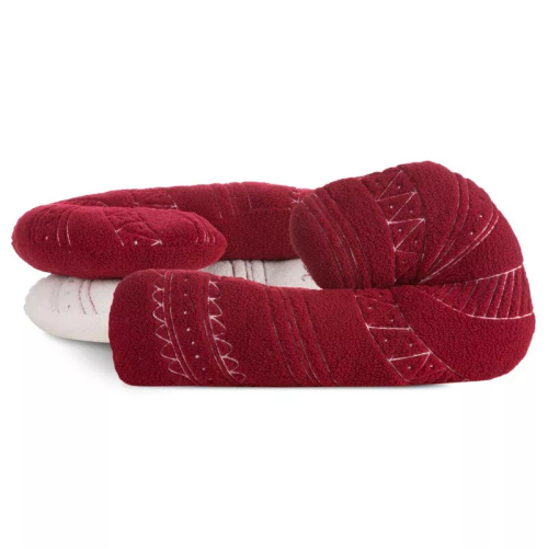 Cap. 07APernă de Crăciun Eurofirany 27x46 – acadea, imitație de boucle, roșu cu alb