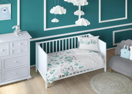 3269 B Land of Dreams Lenjerie de pat pentru copii din bumbac koala Karo