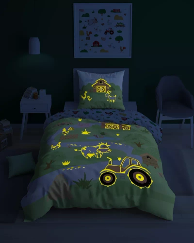 5407 A Farma Lenjerie de pat din bumbac care strălucește în întuneric Detexpol