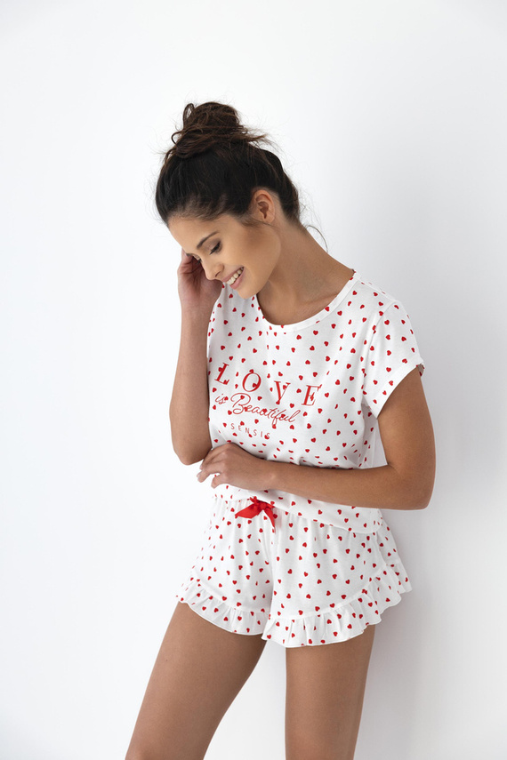 Pijamale Sensis pentru femei Justine - Crem