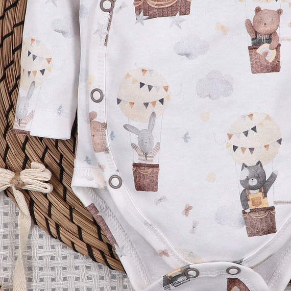 Body Nini Balloon Friends 100% cotone biologico, prodotto in Polonia