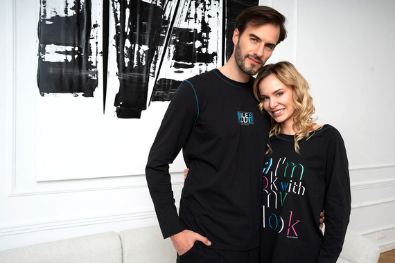 Cămașă de noapte Olza Italian Fashion - negru