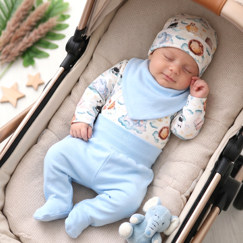 Set bebeluși SEA OF JOY NINI bumbac organic OEKO-TEX moale sigur piele