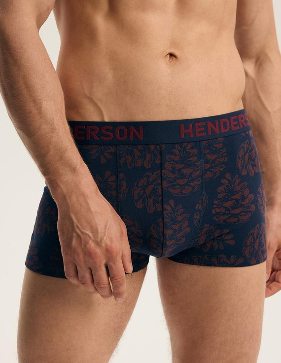 Boxeri bărbați Henderson 46101 Fawn 2-pack din bumbac cu talie lată și logo