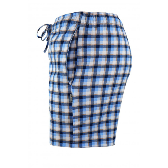 Pantaloni scurti de pijama Milo 2 Sesto Senso, carouri 15, albastru