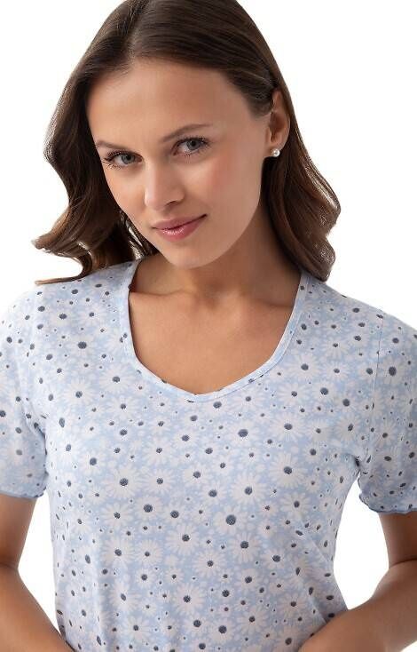 Camasa de noapte 284 Luna - albastra