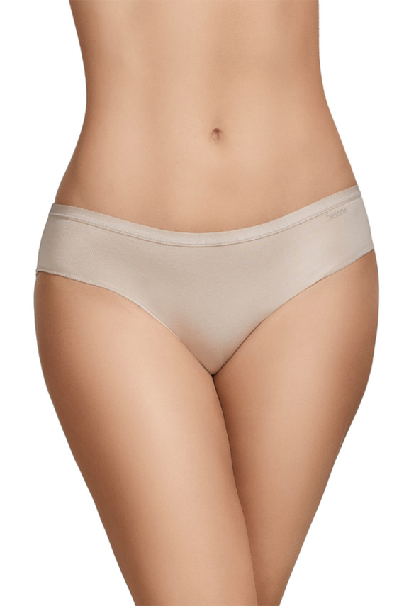 Chiloti bikini Selene 400 bej, set 2 bucăți, bumbac, clasici