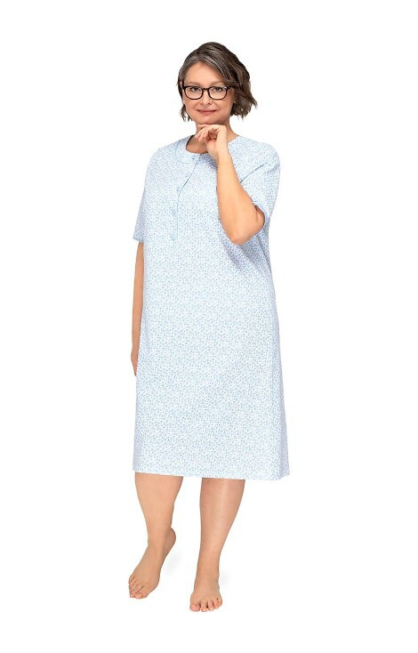 263 Cămașă de noapte cu fermoar Basia I Martel - albastră
