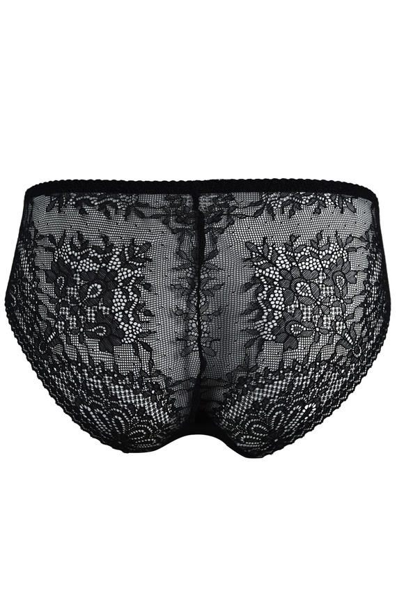 19237 Fancy Milano Panties Black – chiloți de damă senzuali, din dantelă