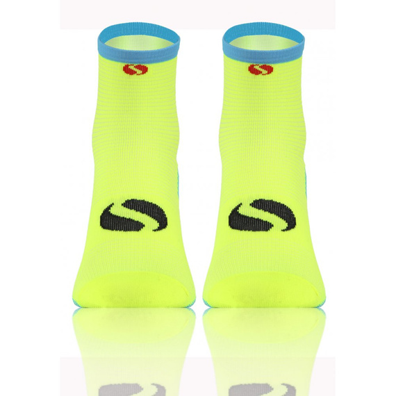 SKB01 Sport Socks Sosete sport universale Sesto Senso galben neon