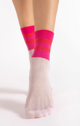 G 1190 Dash Socks 20den Fiore roz-alb