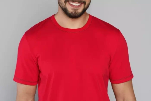 Narvik Pijama cu mânecă scurtă pentru bărbați, pantaloni scurți Italian Fashion- roșu/print