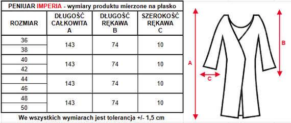 86664 Rochie negligee Imperia Seagull - caise