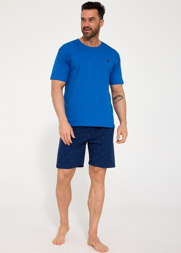 Pijama Bărbați Cornette Toucan 326/208 – 100% Bumbac Natural | Tricou Mânecă Scurtă & Pantaloni Scurți | Confort Premium