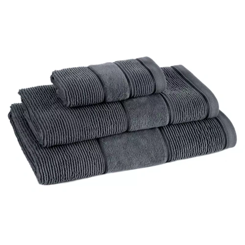 Set de 3 prosoape Eurofirany 500 GSM bumbac, în cutie premium, grafit