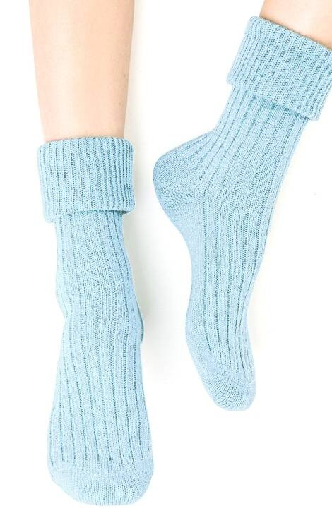 ART..067 Sosete de dormit dama Steven - 051 albastru