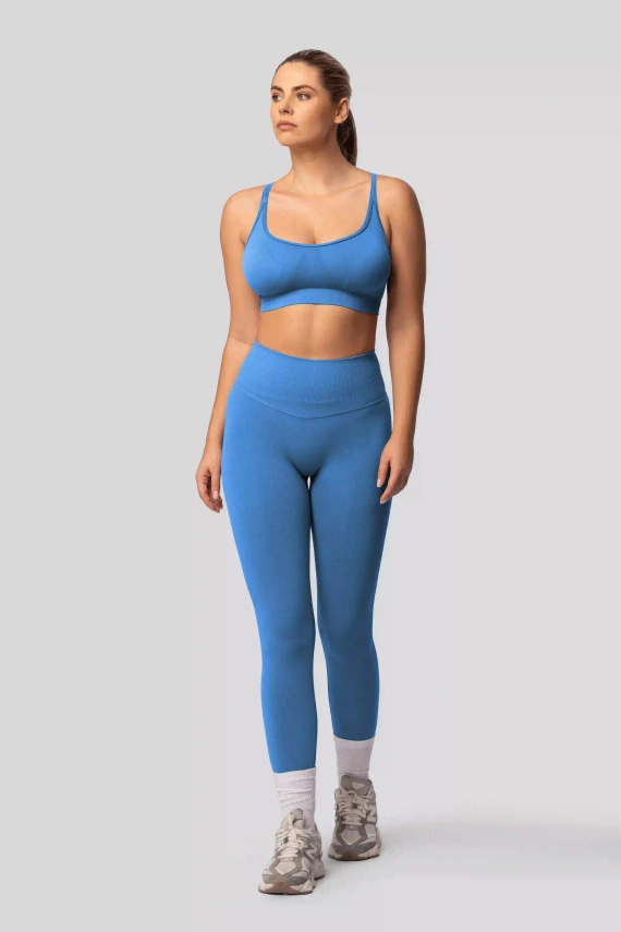 Colanți push-up Spaio PRO talie înaltă modelatori opaci ice blue