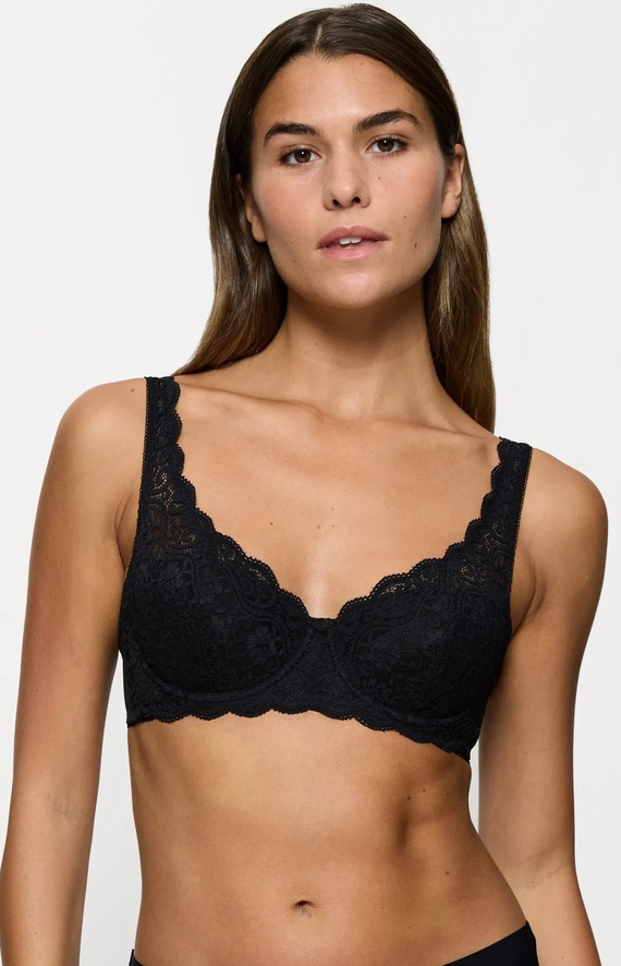 Sutien Amourette 300 WHP Triumph Negru – Sutien cu Armătură și Bumbac, Dantelă