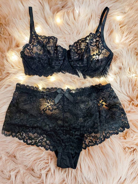 Raquelia Set Komplet  Obsessive czarny 