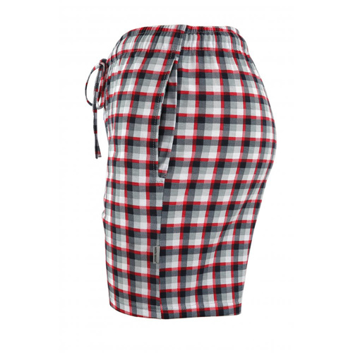 Pantaloni scurti de pijama Milo 2 Sesto Senso, carouri 10, rosii