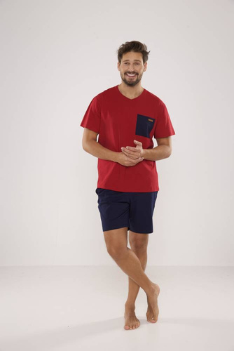 646 Kevin Pijama pentru bărbați De Lafense - maro