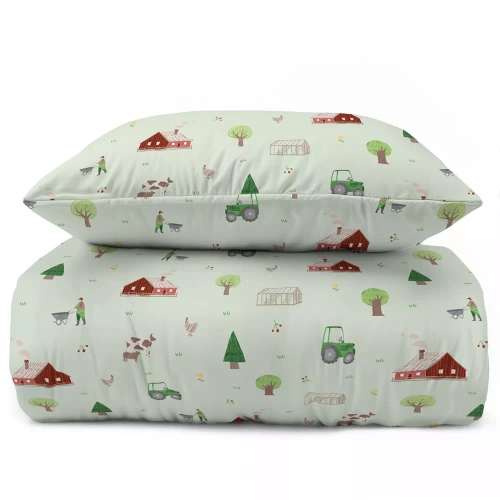 5441 A Farma Lenjerie de pat bumbac copii Detexpol menta