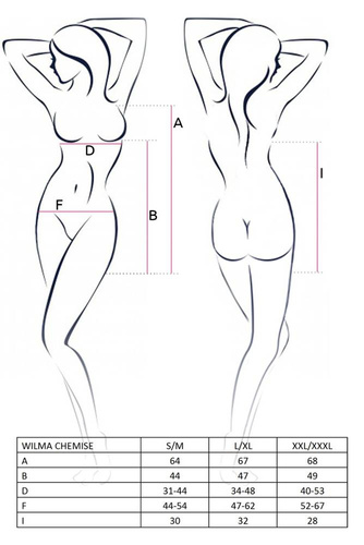 Wilma Chemise koszulka damska Passion czarny