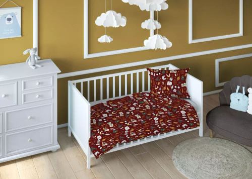 3503 B Land of Dreams Lenjerie de pat din bumbac pentru copii, Magic Mary Karo