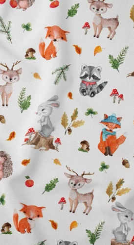 3713 B Land of Dreams Lenjerie de pat din bumbac pentru copii, animale Karo