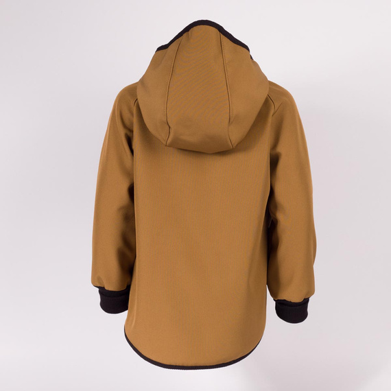 229003 Nicol Geacă softshell băieți cu polar, glugă, reflectorizantă - olive