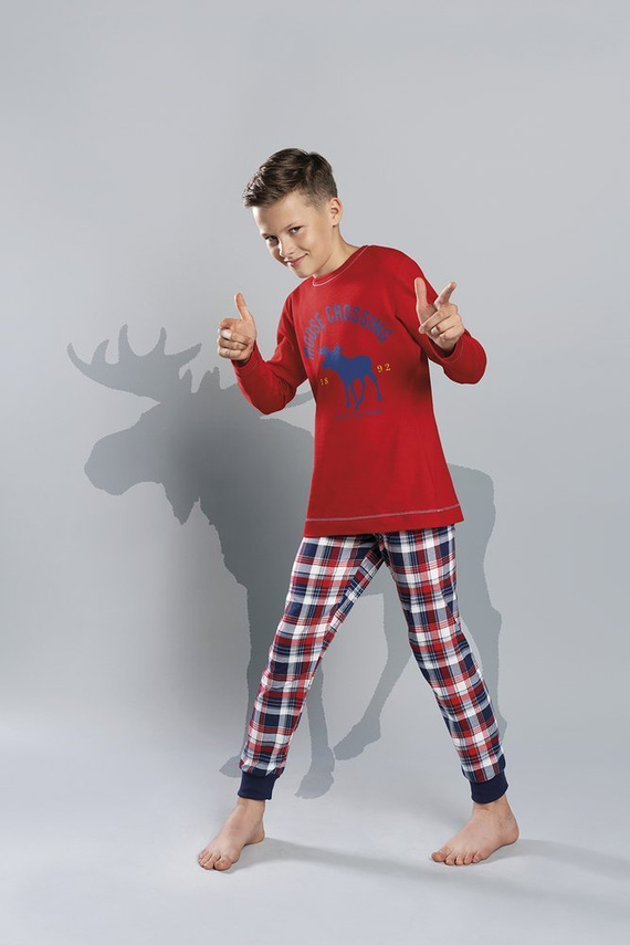 Olandia bumbac pijamale pentru fete Italian Fashion- roșu