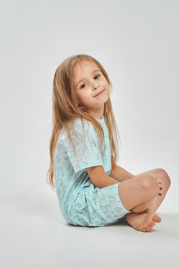 Cămașă de noapte fete 3547 Arleta Taro 100% bumbac turcoaz