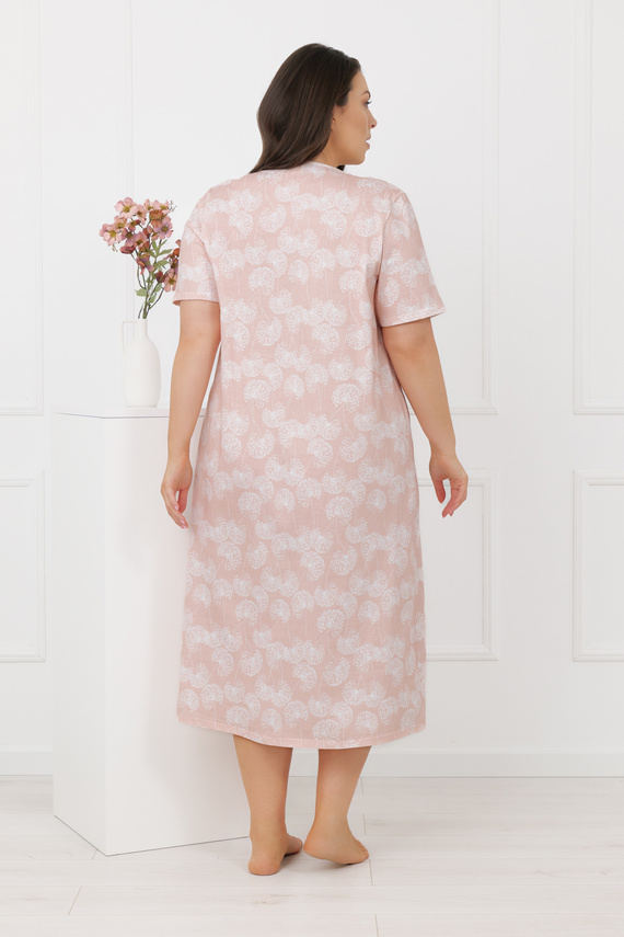 Cămașă de noapte Eleni Italian Fashion 100% bumbac, mânecă scurtă