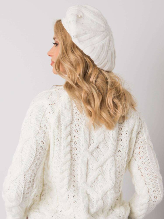 AT-CZ-DM-39055 Paris ecru șapcă beretă damă