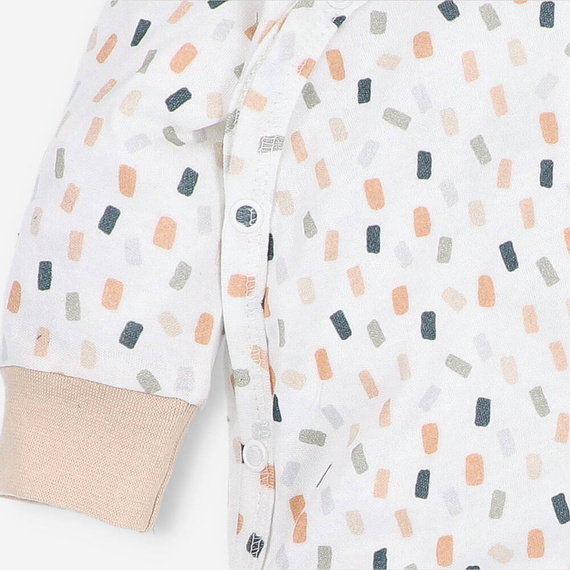 ABN-5327/KRE Salopetă plic din bumbac organic Nini crem