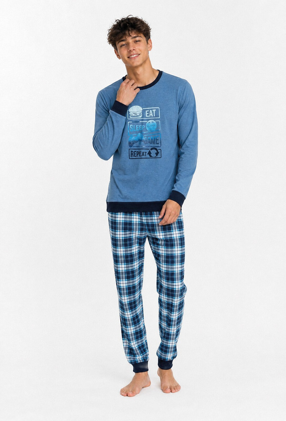 Cornette Player 967/59 pijama pentru adolescent – bumbac, pantaloni lungi