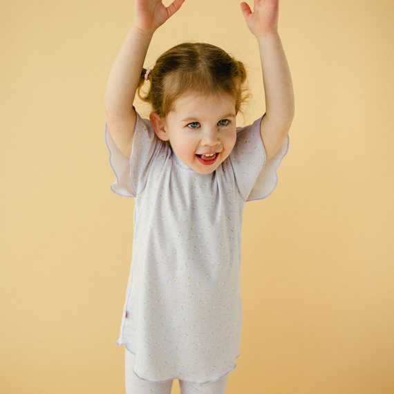 Bluză cu mânecă scurtă Meadow Eevi - mov