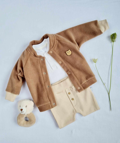 3717P Hanorac din lână Teddy Marija - maro