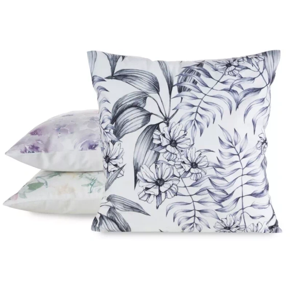 Față pernă 45x45 Mink 30 Eurofirany catifea flori decorativă