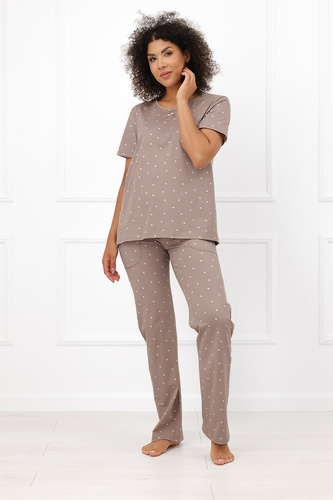Pijamale damă Italian Fashion Madura bumbac mânecă scurtă pantaloni lungi