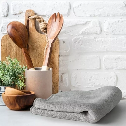 Lavetă de bucătărie din microfibră Tala Design 91 argintiu