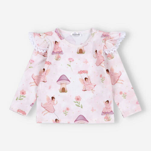 BOB-0015 Bluză fetiță cu mâneci lungi Fairies By o Baby