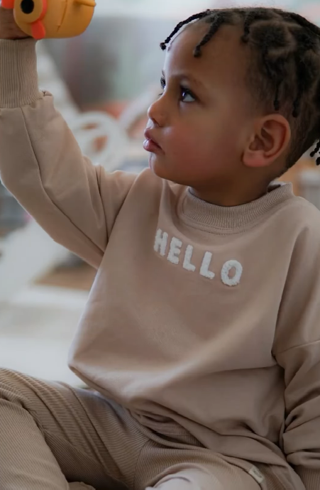 Hanorac Hello Yosoy - caramel