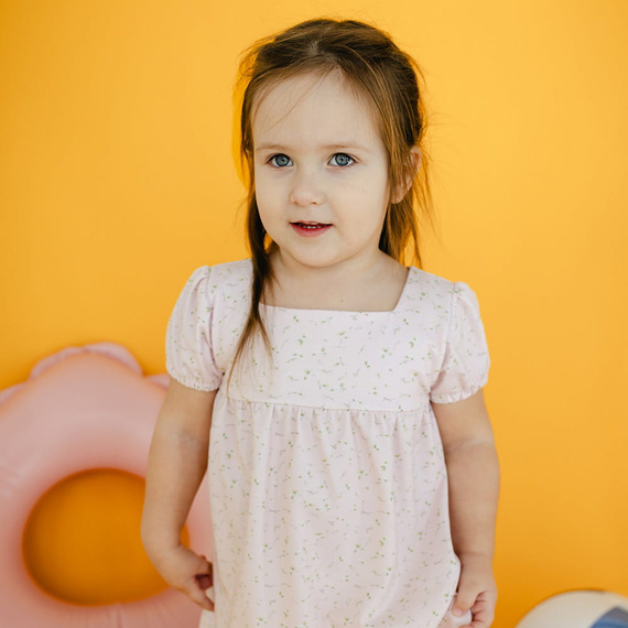 Rochie Meadow Eevi cu maneca scurta - roz